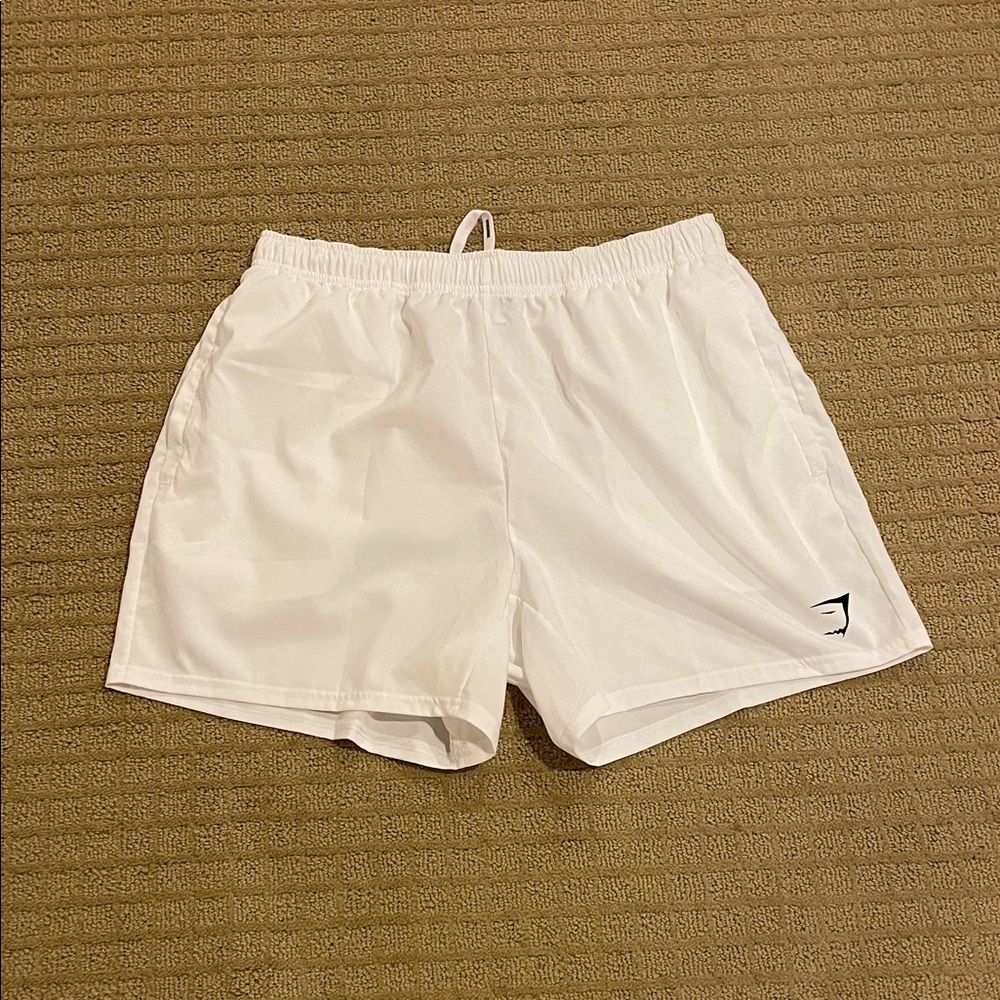 Gymshark White Athletic Shorts